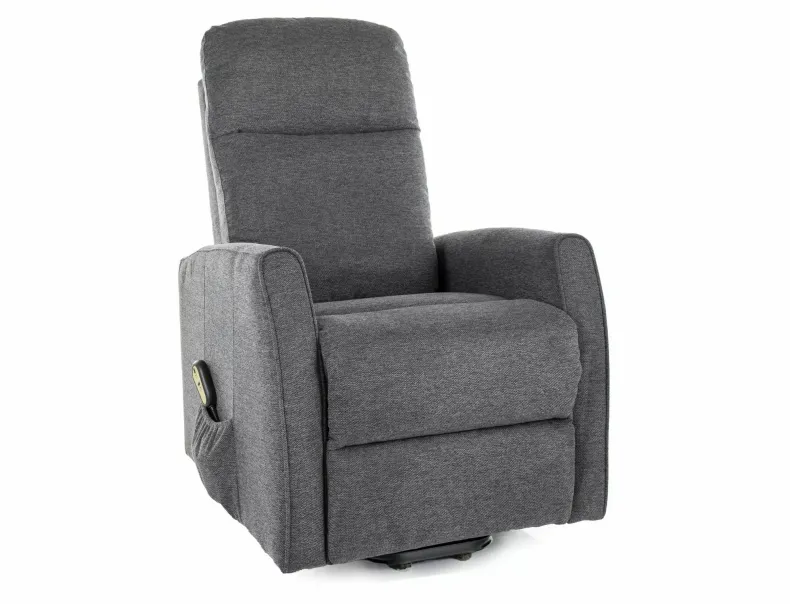 Крісло розкладне з відкидною спинкою SIGNAL LETO Brego, тканина: темно-сірий фото №1