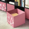 IKEA DRÖNA ДРЁНА, коробка, розовый / белый, 33x38x33 см 205.666.48 фото thumb №3