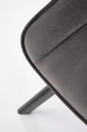 Стул бархатный HALMAR K520 Bluvel 14 - серый фото thumb №10