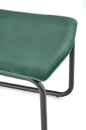 Кухонний стілець оксамитовий HALMAR K444 Velvet, темно-зелений фото thumb №3