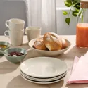 IKEA FÄRGKLAR ФЭРГКЛАР, тарелка десертная, бежевый глянцевый, 20 см 204.796.51 фото thumb №3