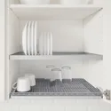 IKEA METOD МЕТОД, навесной шкаф с сушилкой / 2дверцы, белый хасларп / коричневый узор, 80x60 см 194.671.83 фото thumb №3