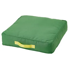 IKEA BRÖGGAN БРЁГГАН, напольная подушка, внутренний/внешний зеленый, 45x45 см 405.707.34 фото