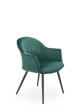 Кухонний стілець HALMAR K468 темно-зелений фото