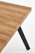 Стол раскладной HALMAR BERLIN 140-180x85 см, столешница – орех, каркас – черный фото thumb №18
