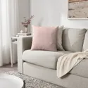 IKEA PARADISBUSKE ПАРАДИСБЮСКЕ, подушка, бледно-розовый, 50x50 см 305.638.85 фото thumb №4
