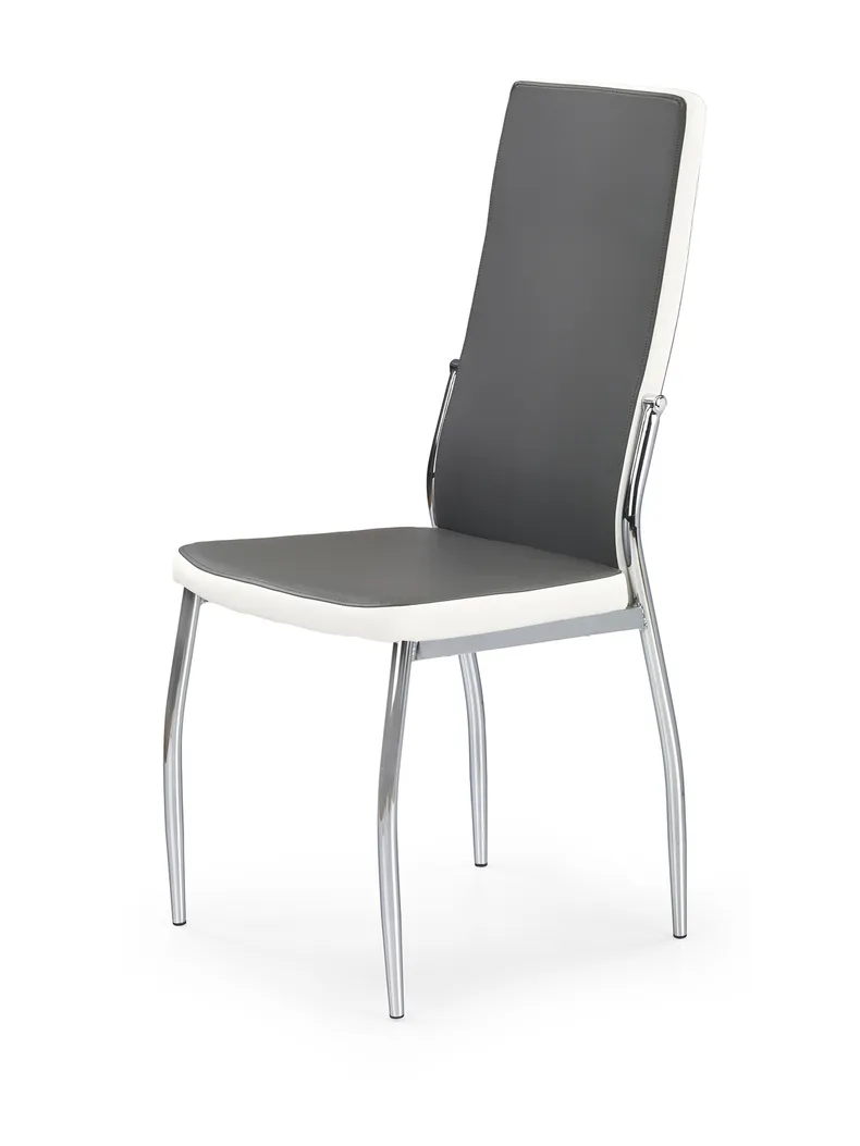 Кухонний стілець HALMAR K210 сірий/білий фото №1