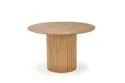 Обідній стіл HALMAR LOPEZ 120x120 см, натуральний дуб фото thumb №1