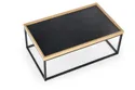 Журнальный столик деревянный HALMAR VESPA, 100x60 см, столешница: натуральная, ножки из металла: черные фото thumb №8