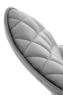 Стілець оксамитовий HALMAR K520 Bluvel 14 - сірий фото thumb №8