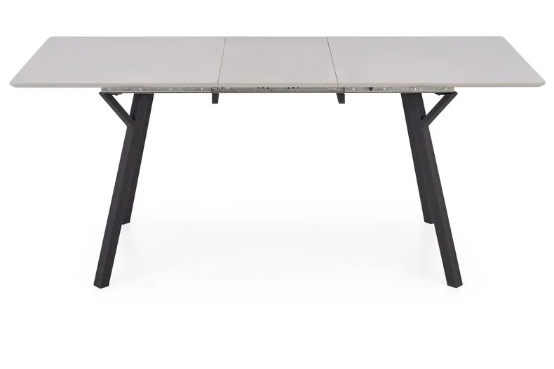 Розкладний стіл кухонний HALMAR BALROG 2 140-180x80 см, стільниця - світло-сіра, ніжки - чорні фото №7