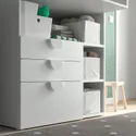 IKEA SMÅSTAD СМОСТАД, пеленальний стіл, Білий салатовий / з 3 шухлядами, 90x79x100 см 595.827.65 фото thumb №3