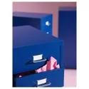 IKEA HELMER ХЕЛЬМЕР, тумба с ящиками на колесах, голубой, 28x69 см 305.627.15 фото thumb №3
