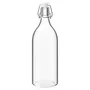 IKEA KORKEN КОРКЕН, бутылка с пробкой, прозрачное стекло, 1 л 302.135.52 фото