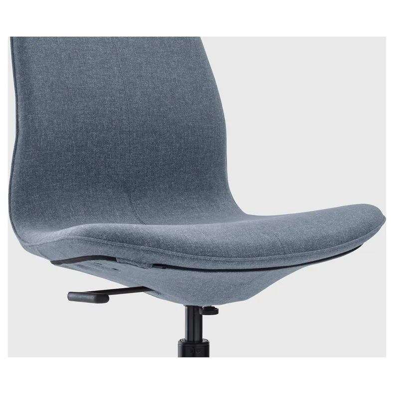 IKEA LÅNGFJÄLL ЛОНГФЬЄЛЛЬ, крісло для конференцій, ГУННАРЕД синій/чорний 891.776.65 фото №4