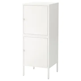 IKEA HÄLLAN ХЭЛЛАН, комбинация для хранения с дверцами, белый, 45x47x117 см 792.493.28 фото