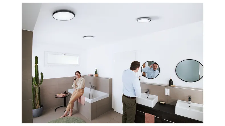 BRW Розумний світлодіодний плафон для ванної кімнати Orbis з Wi-Fi та диммером білого кольору 085973 фото №4