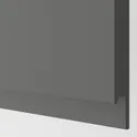IKEA METOD МЕТОД, навесной шкаф с полками, черный / Воксторп темно-серый, 40x100 см 794.558.70 фото thumb №2