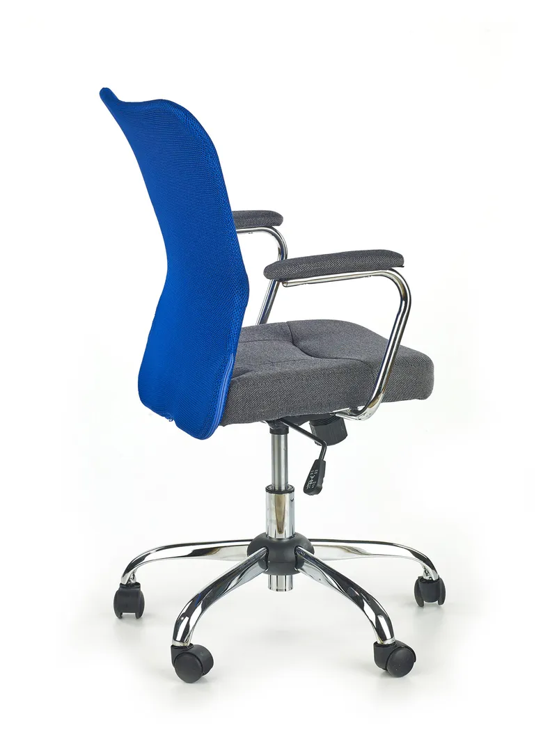Кресло компьютерное офисное вращающееся HALMAR ANDY синий/серый фото №2