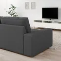 IKEA KIVIK КІВІК, 3-місний диван із кушеткою, Талміра середньо-сіра 594.847.79 фото thumb №3
