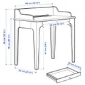 IKEA LOMMARP ЛОММАРП, письмовий стіл, темно-синьо-зелений, 90x54 см 204.428.27 фото thumb №9