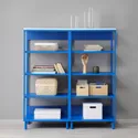 IKEA PLATSA ПЛАТСА, открытый стеллаж, голубой, 120x42x133 см 495.229.13 фото thumb №2