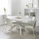 IKEA MARIEDAMM МАРІЕДАММ, стіл, білий / імітація каменю білий, 180x100 см 405.563.18 фото thumb №4