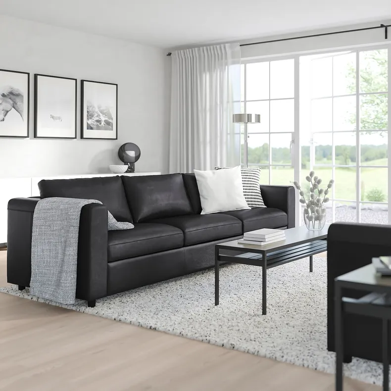 IKEA VIMLE ВІМЛЕ, 3-місний диван, Гранн/Бомстад чорний 993.066.43 фото №2