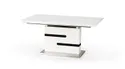 Кухонний стіл HALMAR MONACO 160-220x90 см, білий / попелястий фото thumb №1