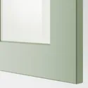 IKEA METOD МЕТОД, настінна шафа, полиці / 2 склх дверц, білий / Стенсунд світло-зелений, 60x60 см 494.864.82 фото thumb №2