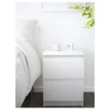IKEA MALM МАЛЬМ, комплект мебели для спальни,2 предм, белый 294.834.13 фото thumb №4