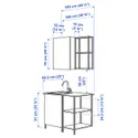 IKEA ENHET ЭНХЕТ, кухня, белый, 103x63.5x222 см 993.368.95 фото thumb №3