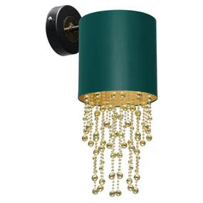 BRW Настенный светильник из ткани Almeria зеленый 087525 фото