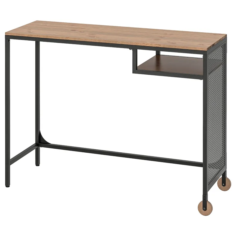 IKEA FJÄLLBO ФЙЕЛЛЬБУ, стіл для ноутбука, чорний, 100x36 см 303.397.35 фото №1