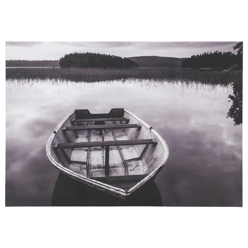 IKEA BILD БИЛЬД, постер, Лодка на озере Финнсйён, 91x61 см 004.422.58 фото №1