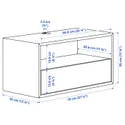 IKEA EKET, Медиа-полка, белый, 70x35x35 см 905.820.27 фото thumb №3