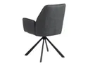 BRW Вращающееся кресло Selyo с мягкой обивкой темно-серого цвета KRZ-OBR_SELYO-C-SZARY фото thumb №5