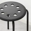 IKEA MELLTORP МЕЛЬТОРП / MARIUS МАРІУС, стіл+2 табурети, білий/чорний, 75 см 990.117.64 фото thumb №5
