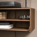 IKEA EKET, Телевізор, hi-fi шафа, коричневий/горіховий, 210x35x35 см 695.809.83 фото thumb №3