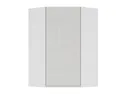 BRW Угловой верхний кухонный шкаф Sole 60 см левый светло-серый глянец, альпийский белый/светло-серый глянец FH_GNWU_60/95_L-BAL/XRAL7047 фото thumb №1