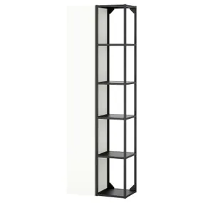 IKEA ENHET ЕНХЕТ, шафа, антрацит / білий, 60x32x180 см 395.478.86 фото