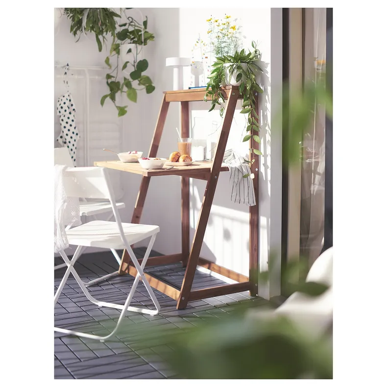 IKEA FEJAN ФЕЙЯН, садовый стул, складной белый 102.553.07 фото №16