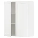 IKEA METOD МЕТОД, навісна шафа з полицями / 2 дверцят, білий Енкопінг / білий імітація дерева, 80x100 см 294.734.66 фото thumb №1