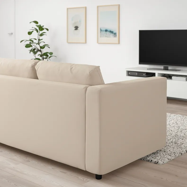 IKEA VIMLE ВІМЛЕ, 3-місний диван, ХАЛЛАРП бежевий 593.990.45 фото №3