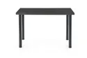 Кухонний стіл HALMAR MODEX 2 120x68 см колір стільниці - антрацит, ніжки - чорні фото thumb №3