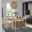 IKEA RÖNNINGE РЁННИНГЕ, раздвижной стол, береза, 118 / 173x78 см 305.074.65 фото thumb №2