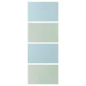 IKEA MEHAMN МЕХАМН, 4 панели д / рамы раздвижной дверцы, светло-голубой / светло-зелёный, 75x201 см 905.755.69 фото thumb №1