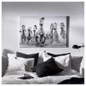 IKEA BJÖRKSTA БЬЙОРКСТА, картина з рамкою, коні на воді / срібло, 118x78 см 595.089.02 фото thumb №3