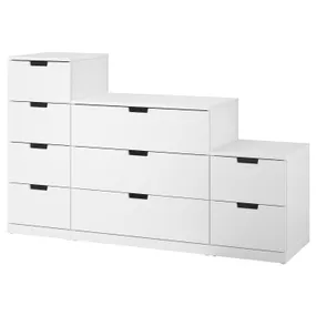 IKEA NORDLI НОРДЛІ, комод із 9 шухлядами, білий, 160x99 см 192.480.15 фото