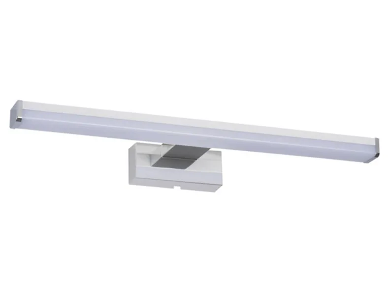 BRW Настінний світлодіодний світильник для ванної кімнати Asten з алюмінію білий/срібло 083852 фото №1